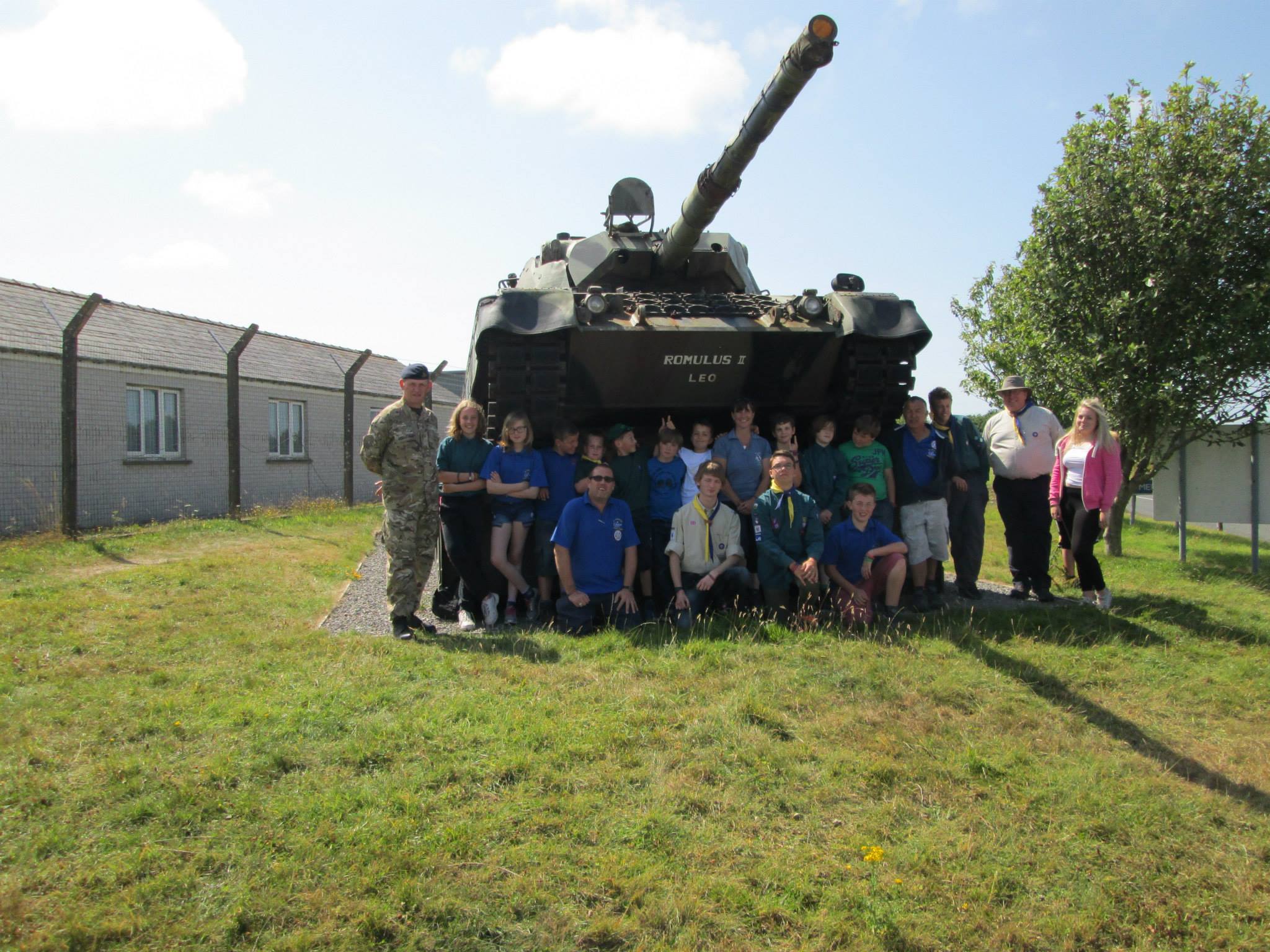 Scouts visit Castlemartin July 2014