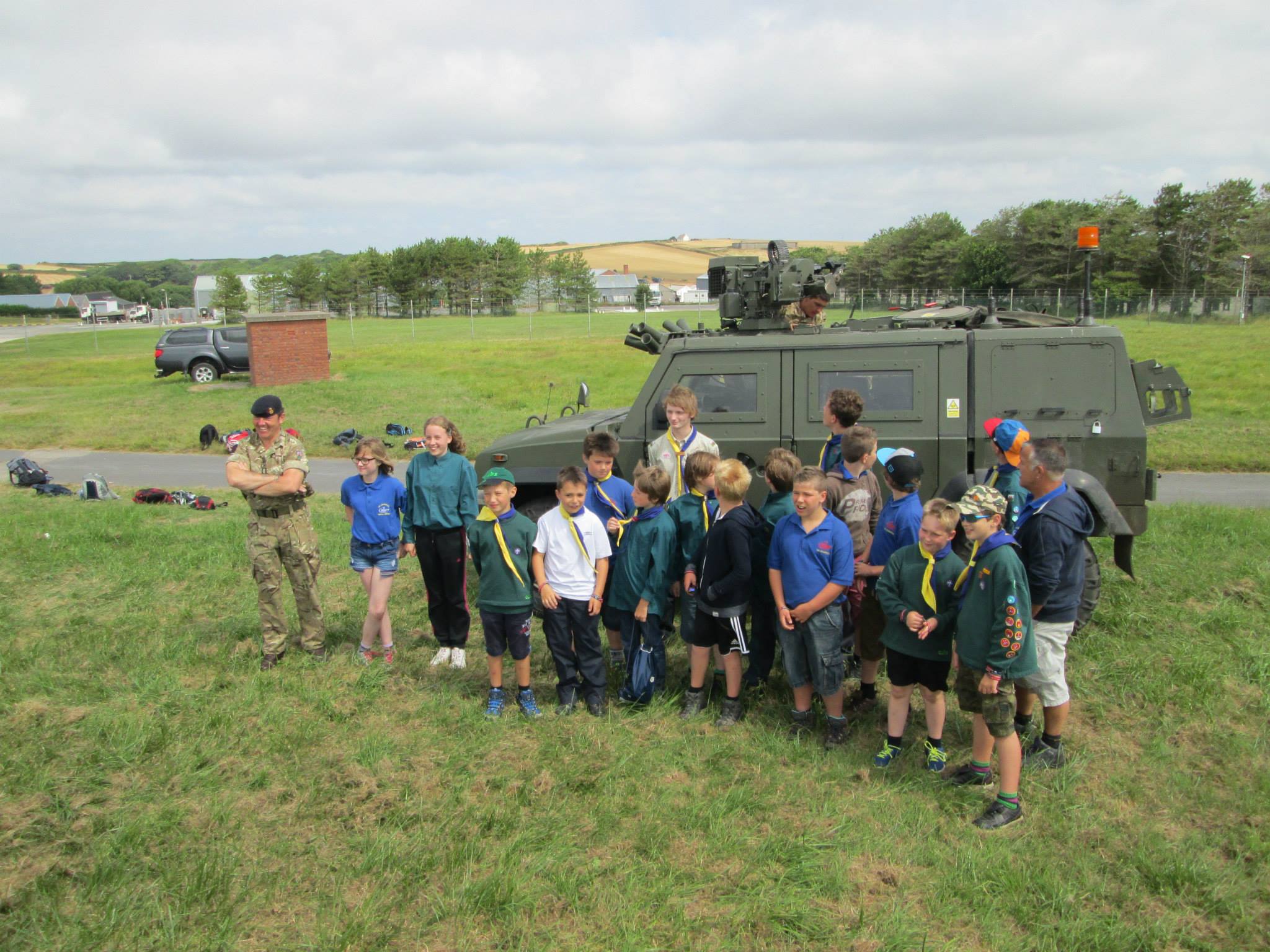 Scouts visit Castlemartin July 2014